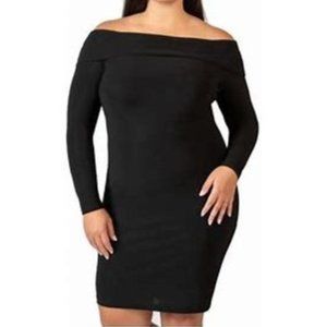 NWT B Darlin Off The Shoulder Long Sleeve Bodycon Dress Size 1X